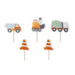 Picture of BIRTHDAY CANDLES ROAD WORK CARS 4.5CM - 5 PACK